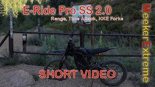 E Ride Pro SS 2.0 KKE Forks Range Singletrack Time Attack Ride - Short Version