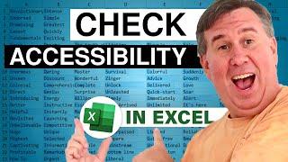 Excel Accessibility Check Excel Check Accessibility - Episode 2229