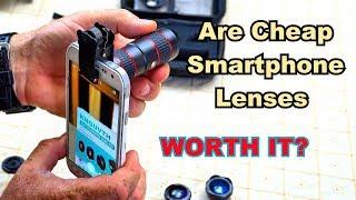 Are Cheap Smartphone Lens kits worth it?  I do the TEST you Decide