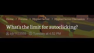 What CPS Does Hypixel Ban For?