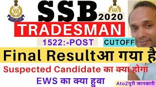SSB Constable Tradesman Final Result 2023  SSB Tradesman Final Result 2023  SSB Tradesman Cutoff