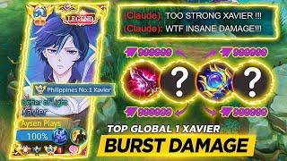 AUTO WINSTREAK XAVIER BEST DAMAGE BUILD IS HERE XAVIER OP BUILD   XAVIER TIPS & GUIDE  MLBB