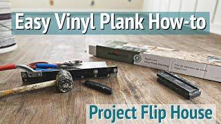 Easy Rigid Core Vinyl Plank Flooring Installation  How to Install Luxury Vinyl Plank