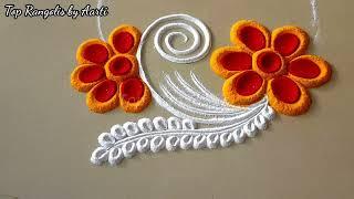 Simple Rangolis  Easy Rangoli  Relaxing Videos  Satisfying Sand Videos  Top Rangolis by Aarti