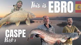 This is EBRO  Fishing for CARP & CATFISH on River EBRO   CASPE Winter Session