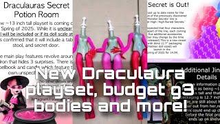 MONSTER HIGH NEWS NEW Draculaura play set Buried Secrets Budget Bodies and more
