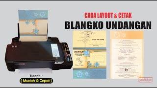 Cara Mudah Setting dan Cetak Blangko Undangan - Tutorial CorelDraw