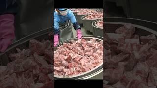 Exciting mass production Korean pork bone soup factory #Shorts