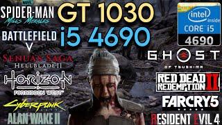 GT 1030 + I5 4690 & 16GB Ram  Test In 10 Games In 2024 