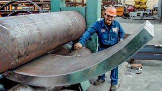 Exciting Steel Bending Machine Working & Huge Metal Plate Rolling Methods - Amazing Technology