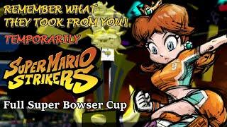 Super Mario Strikers GCN Full Super Bowser Cup Run w Daisy