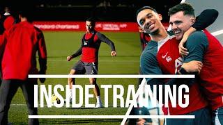 Inside Training Brilliant Goals Skills & a Three-Shot Challenge  Liverpool FC