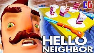 Hello Neighbor ДОБЫЛ ТАЙНОЕ ОРУЖИЕ СОСЕДА Новые тайны Акт 3 Мультяшный хоррор Привет Сосед