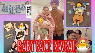 Baby face Reveal #newborn #babyboy #facereveal