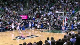 Paul Millsap game tying putback dunk vs. Mavericks Apr 16 2012