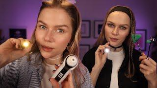 ASMR Doctors Taking Care of You  Face Exam Scalp Check Skin Exam