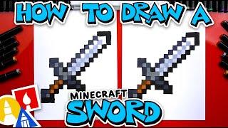 How To Draw A Minecraft Sword