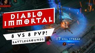 BATTLEGROUNDS 8 vs 8 PvP - Demon Hunter - Diablo Immortal Closed Alpha Gameplay