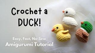 Crochet Duck Tutorial No Sewing