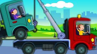 Tow Truck Song  Vehicles Song  Car Rhymes For Kids And Childrens