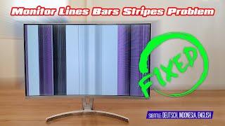 Monitor  Television No Picture only Lines Bars or Stripes Problem    Simple Fix