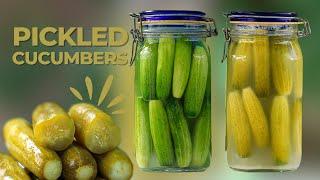 English SUB Fast Pickled Cucumber Recipe  A Quick And Easy Recipe For Pickled Cucumbers