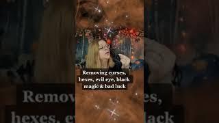 Removing curses evil eye black magic. Reiki Asmr black tourmaline crystal healing #shorts