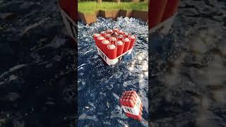 TNT vs Water Realistic Physics  Minecraft RTX #shorts #minecraft