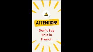 Do You MAKE This Mistake in French? #shorts