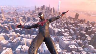 Spider-Man Miles Morales - Advanced Tech Suit - Free Roam Swinging & Combat Gameplay - PS5