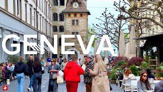 Geneva SwitzerlandWalk tour  Travel Guide  4K