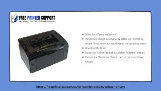 HP Laserjet P1102w Printer Driver Download & Installation
