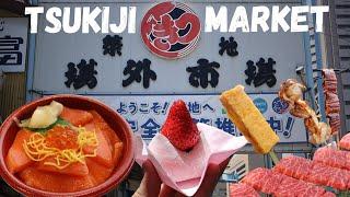 Top 9 MUST EAT Street Food at Tokyo Tsukiji Fish Market 2023  Japanese Street Food