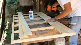 Making a wooden door  DIY door 22