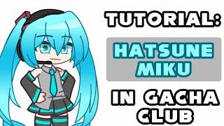 Vacoloid Character Tutorial Hatsune Miku   Gacha Club 