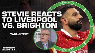 Liverpool vs. Brighton was a NAIL-BITER at the end - Steve Nicols reaction  ESPN FC