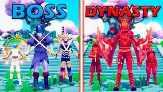 BOSS UNITS TEAM vs MEGA DYNASTY TEAM - Totally Accurate Battle Simulator  TABS