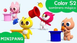 Aprende las colores con MINIPANG  color S2  sombrero mágico MINIPANG TV 3D Play