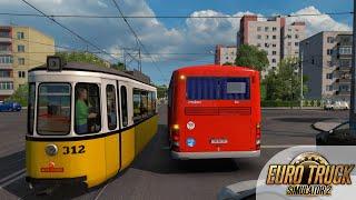 ETS2 Bus Mod Karosa C954E durch Stadt und Dörfer