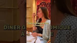 Dîner gastronomique à la russe 🪆au restaurant Europe Европа à Saint-Pétersbourg #russie #russe