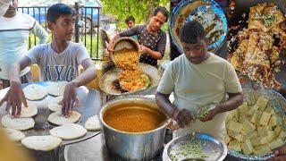 India Most Spicy  Chole Kulche Raita Paneer Kulcha & More  Agra Street Food