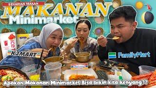 SEHARIAN MAKAN MAKANAN MINIMARKET DARI SARAPAN SAMPE MAKAN MALEM KENYANG GAK YAA??