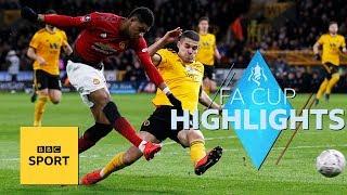 Highlights Wolves 2-1 Manchester United  FA Cup  BBC Sport