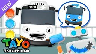 Colorful Rainbow Gas Sation  Learn Colors  Color Song for Kids  Tayo the Little Bus
