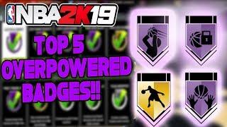 The Top 5 Best badges In NBA 2K19 Most OverPowered Broken Badges after patch 8