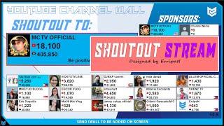 Automatic Shoutout Wall Live Stream  ErripaN