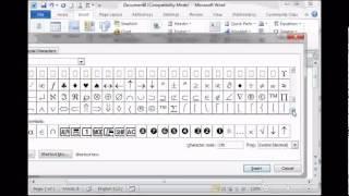 Menyisipkan simbol di Ms word