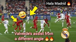 YOU MUST WATCH THIS  New footage of Valverdes assist that destroyed Liverpool. UCL Final 
