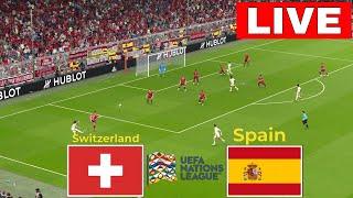 LIVE Switzerland vs Spain  Nations League 2024  Match Live Today