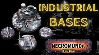 Grimdark industrial bases for 40K Necromunda and Killteam.